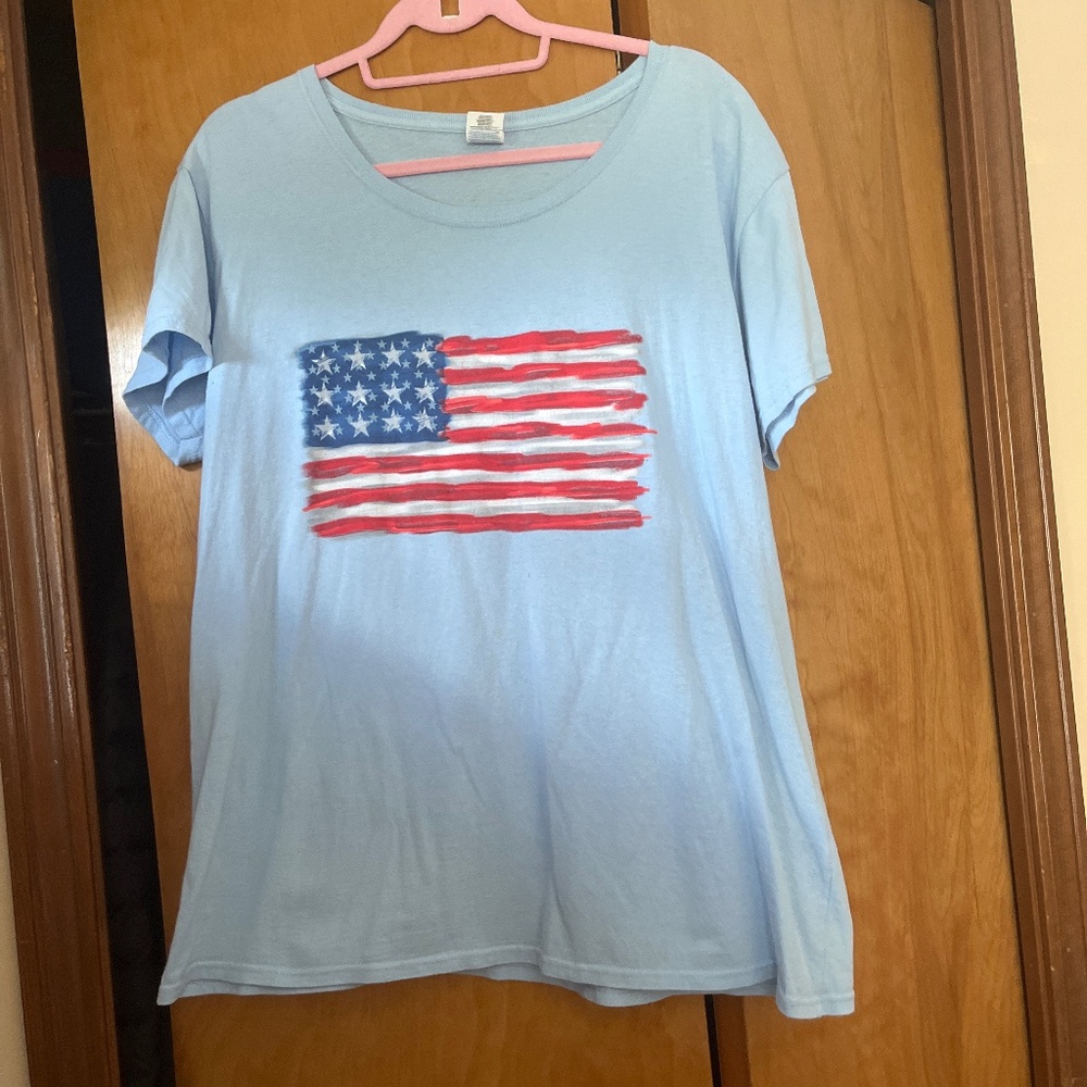 2X patriotic tee shirt